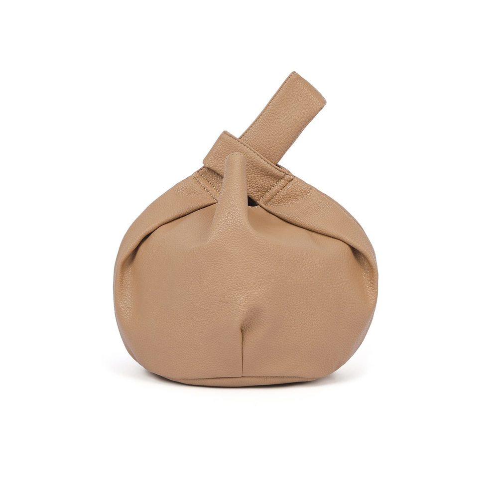 Small Tote Bag Soft Leather Top Handle Bag Wristlet Knot :'D